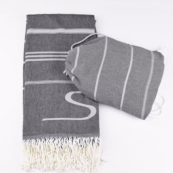 Serviettes de plage anti-sable 100% coton doux personnalisé Hammam Fouta serviette turque serviette de plage