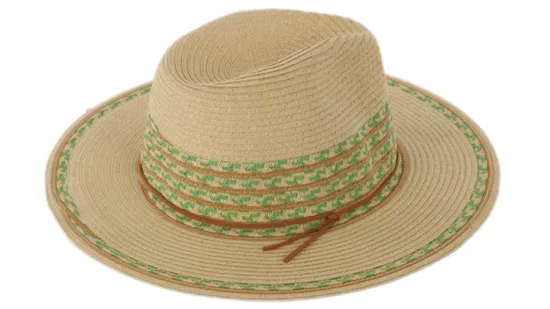 Pare-soleil de plage de luxe pliable, chapeaux de paille Panama à large bord pour femmes