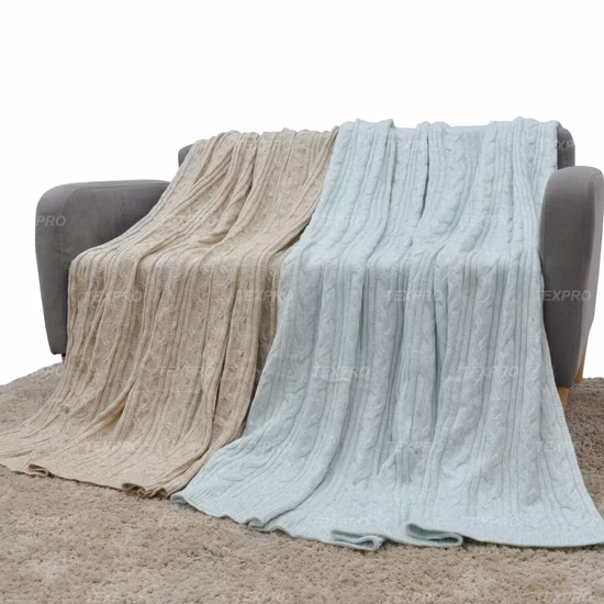 Couverture en acrylique Couverture en tricot