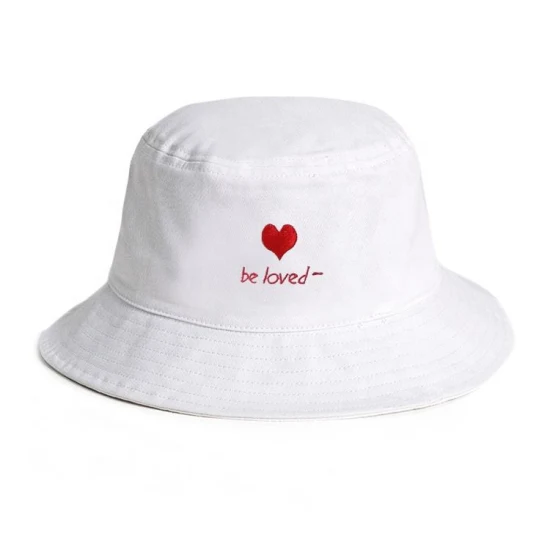 Chapeau de seau personnalisé par coton adulte en vrac vierge uni de marque privée